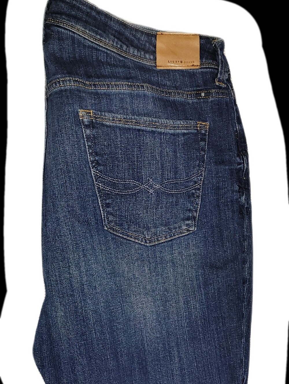 Lucky Brand Dark Blue Straight-Leg Jeans